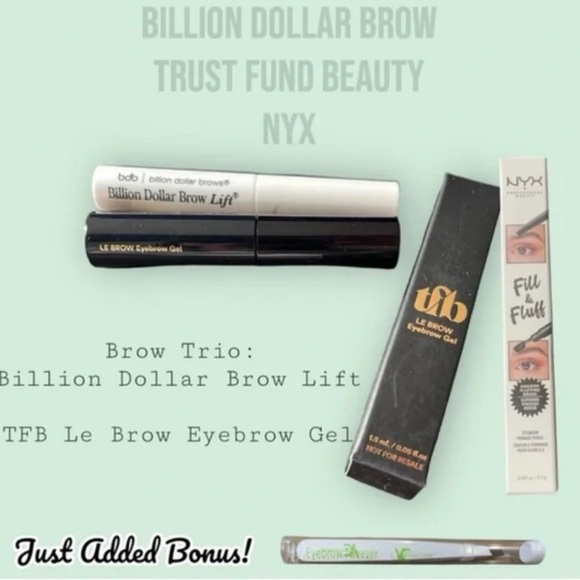 BRAND NEW 3 Great Brow Products | Billion Dollar Brow. TFB & NYX Bonus Item!! - Picture 9 of 9